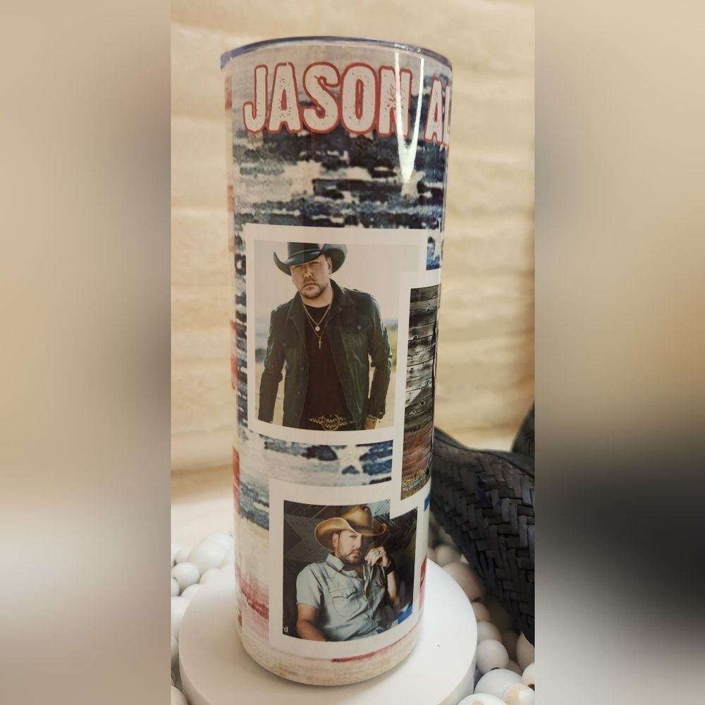 Jason Aldean Tumbler with Straw - Picture 6 of 8